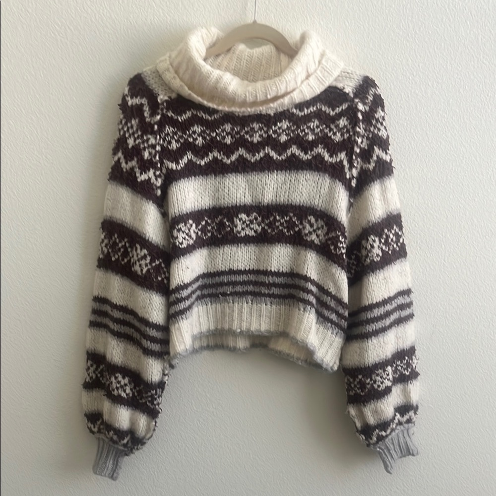 Free People Cozy Knit Turtleneck Sweater